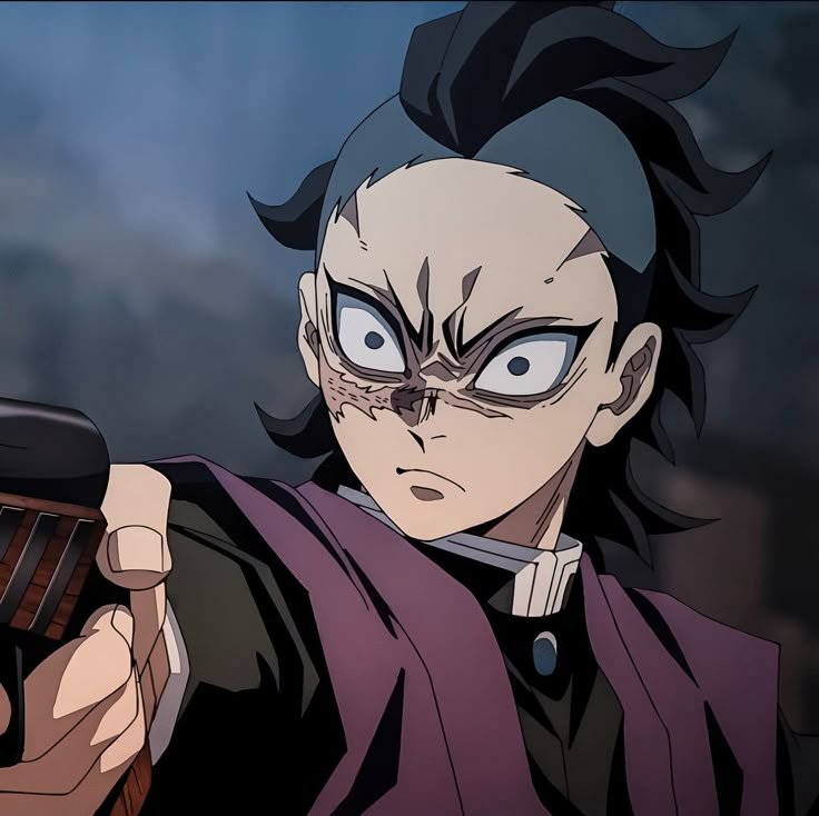 Genya Shinazugawa Demon Slayer who consumes demon flesh to gain temporary powers